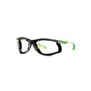 Solus™ CCS Safety Glasses, Lime Green Temples, Foam Gasket, Scotchgard™ Anti-Fog / Anti-Scratch Coating (K&N), Clear Lens, SCCS01SGAF-GRN-F-EU, 20/Case